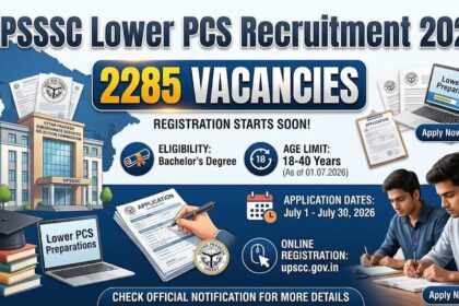 UPSSSC Lower PCS Recruitment 2026