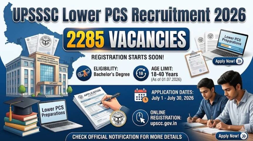 UPSSSC Lower PCS Recruitment 2026